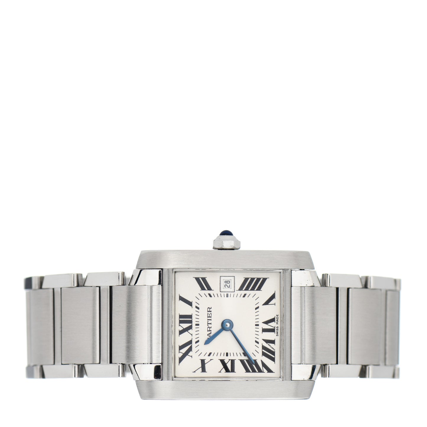 Stainless Steel 25mm Tank Francaise Quartz Watch