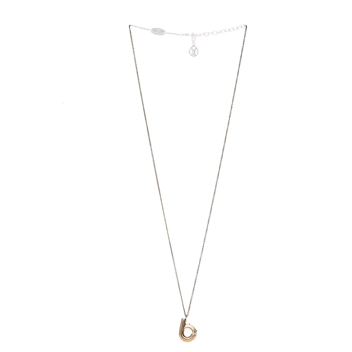 Louis Vuitton LV And Me Letter B Necklace Gold 3 of 6