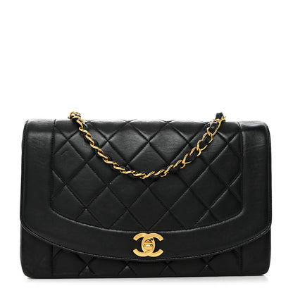 Chanel Lambskin Quilted Medium Single Flap Black 1 of 10