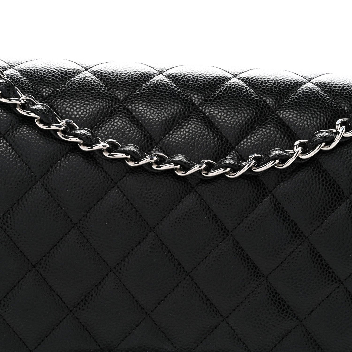 Chanel Caviar Quilted Maxi Double Flap Black 8 of 14