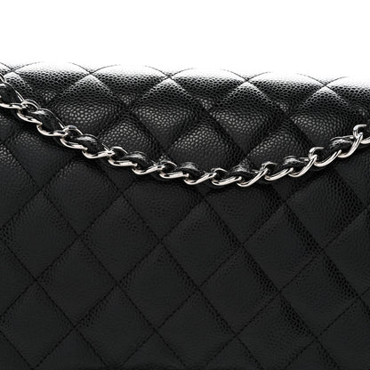 Chanel Caviar Quilted Maxi Double Flap Black 8 of 14
