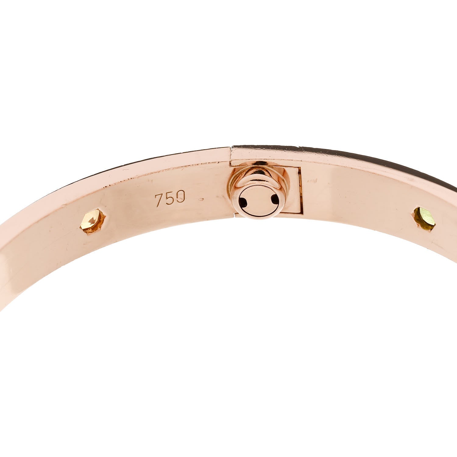 Cartier 18K Pink Gold Sapphire Garnet Amethyst LOVE Bracelet 17 7 of 9