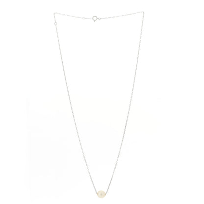 Mikimoto 18K White Gold Akoya Pearl 8mm Single Pendant Necklace 3 of 6