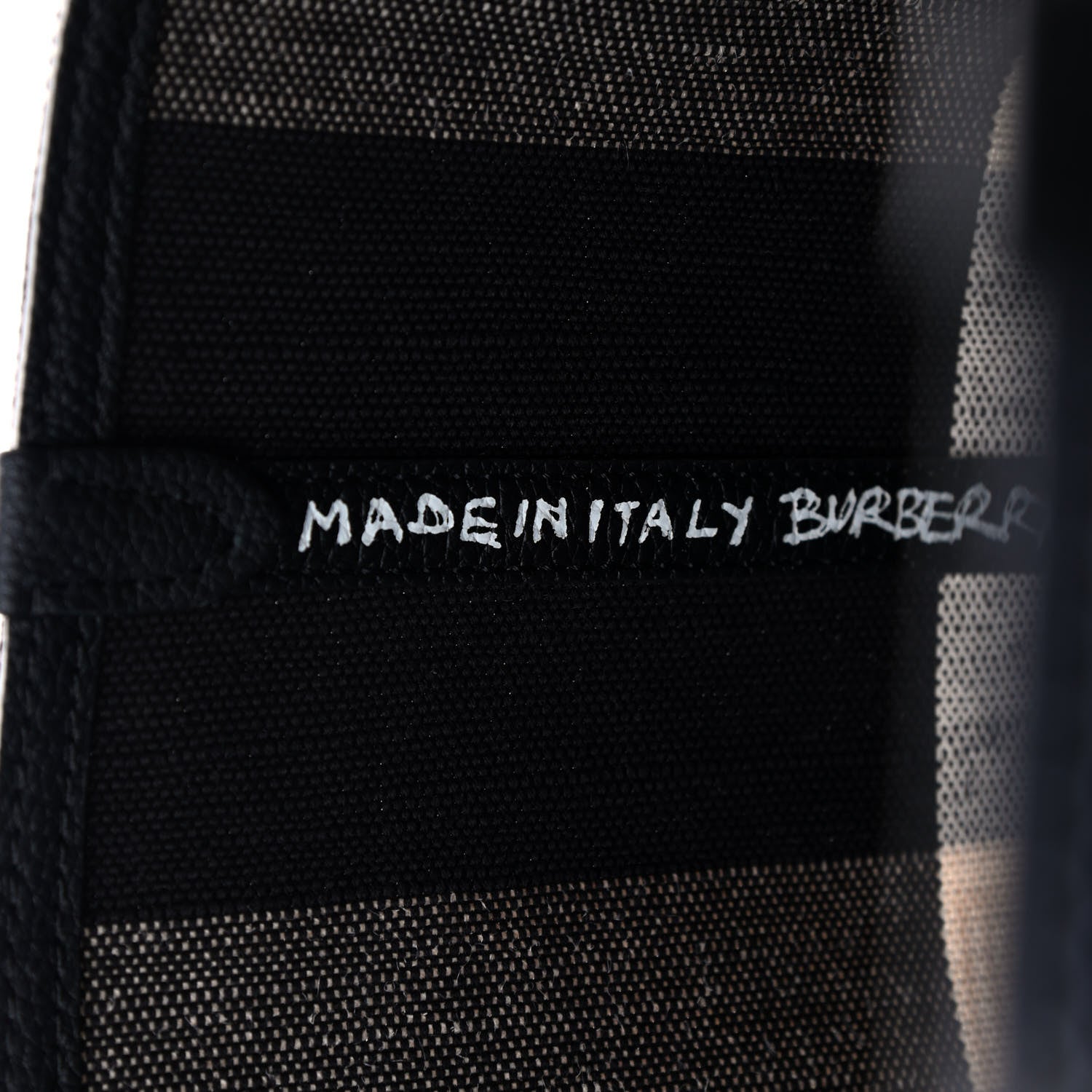 Burberry Coated Canvas Mega Check Medium Doodle Tote Black 6 of 8