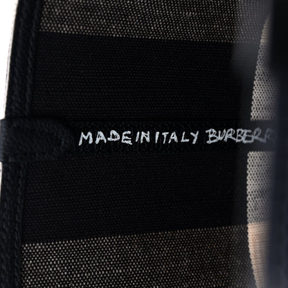 Burberry Coated Canvas Mega Check Medium Doodle Tote Black 6 of 8