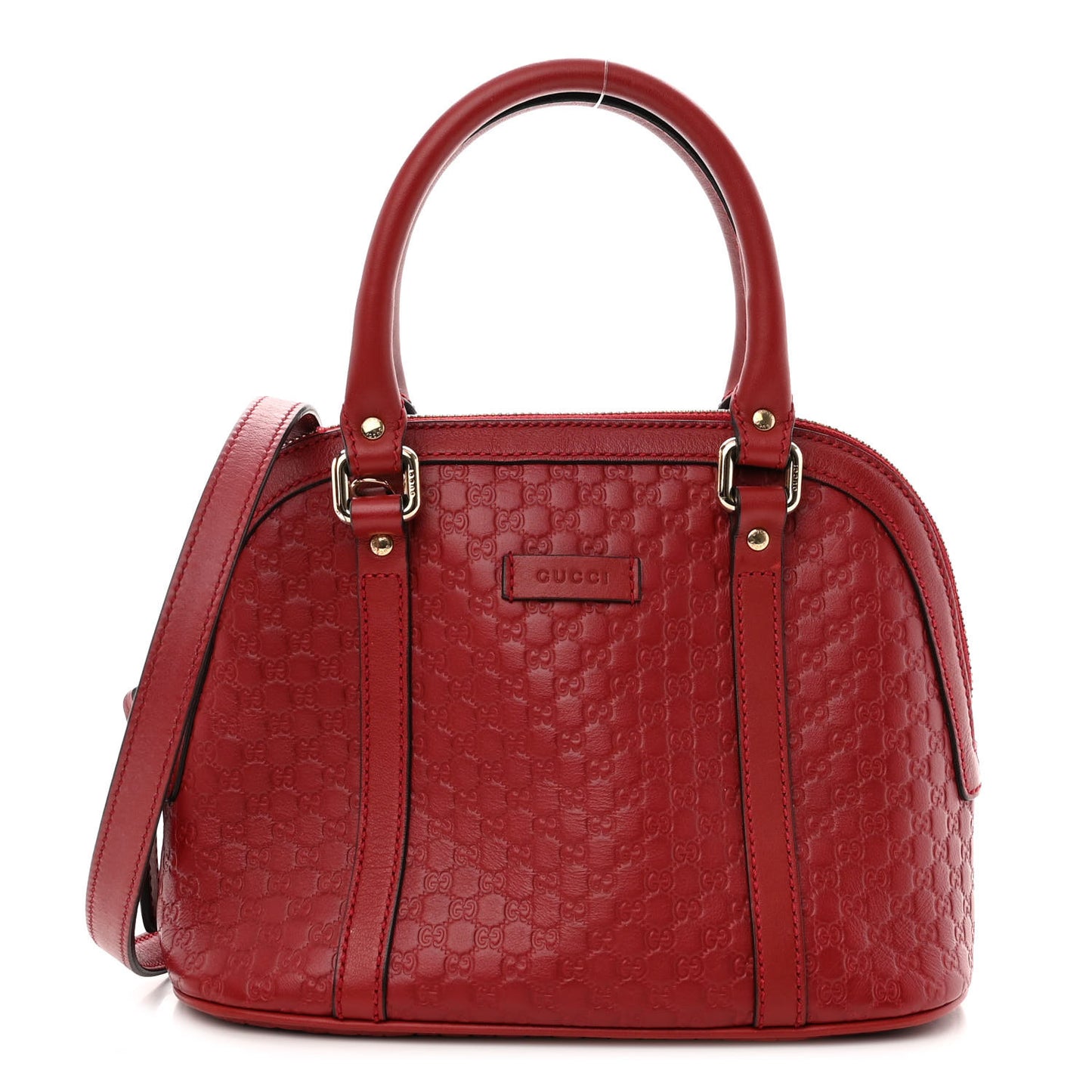 Soft Microguccissima Mini Dome Bag Rosso