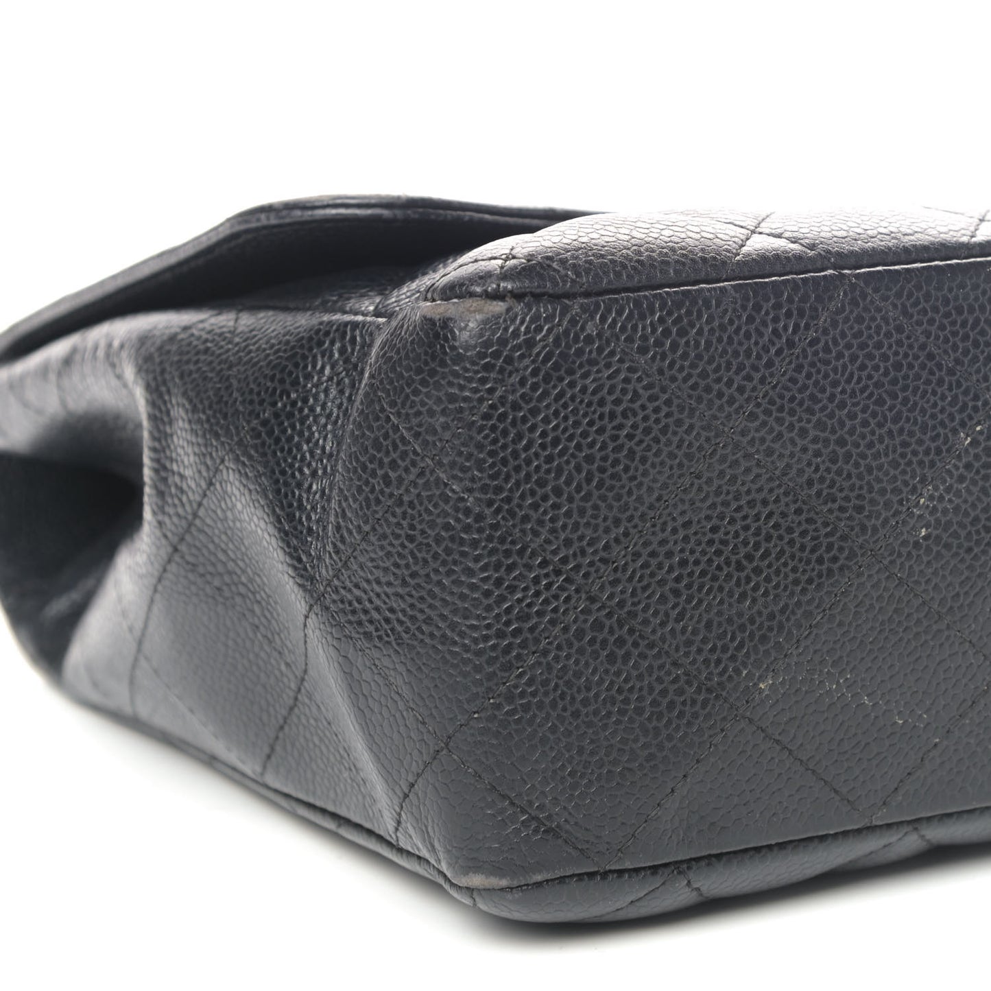 Caviar Quilted Jumbo Single Flap Black
