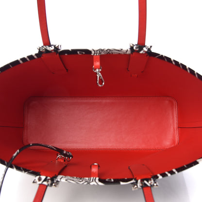 Christian Louboutin Patent Metro Graf Spikes East West Cabata Tote Black 6 of 10