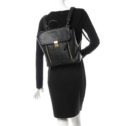 3.1 Phillip Lim 3.1 Textured Calfskin Pashli Backpack Black 2 of 19