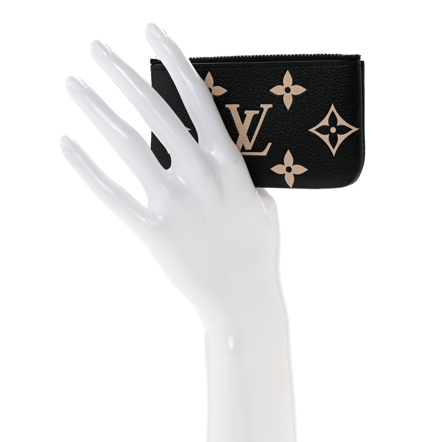 Louis Vuitton Empreinte Monogram Giant Key Pouch Black Beige 2 of 9