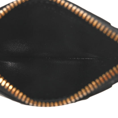 Bottega Veneta Calfskin Intrecciato Zip Card Holder Black 5 of 8