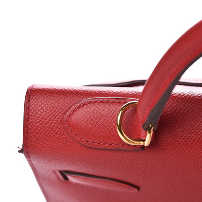 Hermes Epsom Kelly Sellier 32 Rouge Casaque 25 of 37