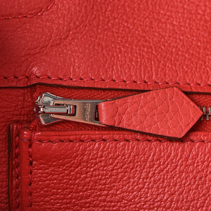 Hermes Taurillon Clemence Birkin 35 Bougainvillea 13 of 32