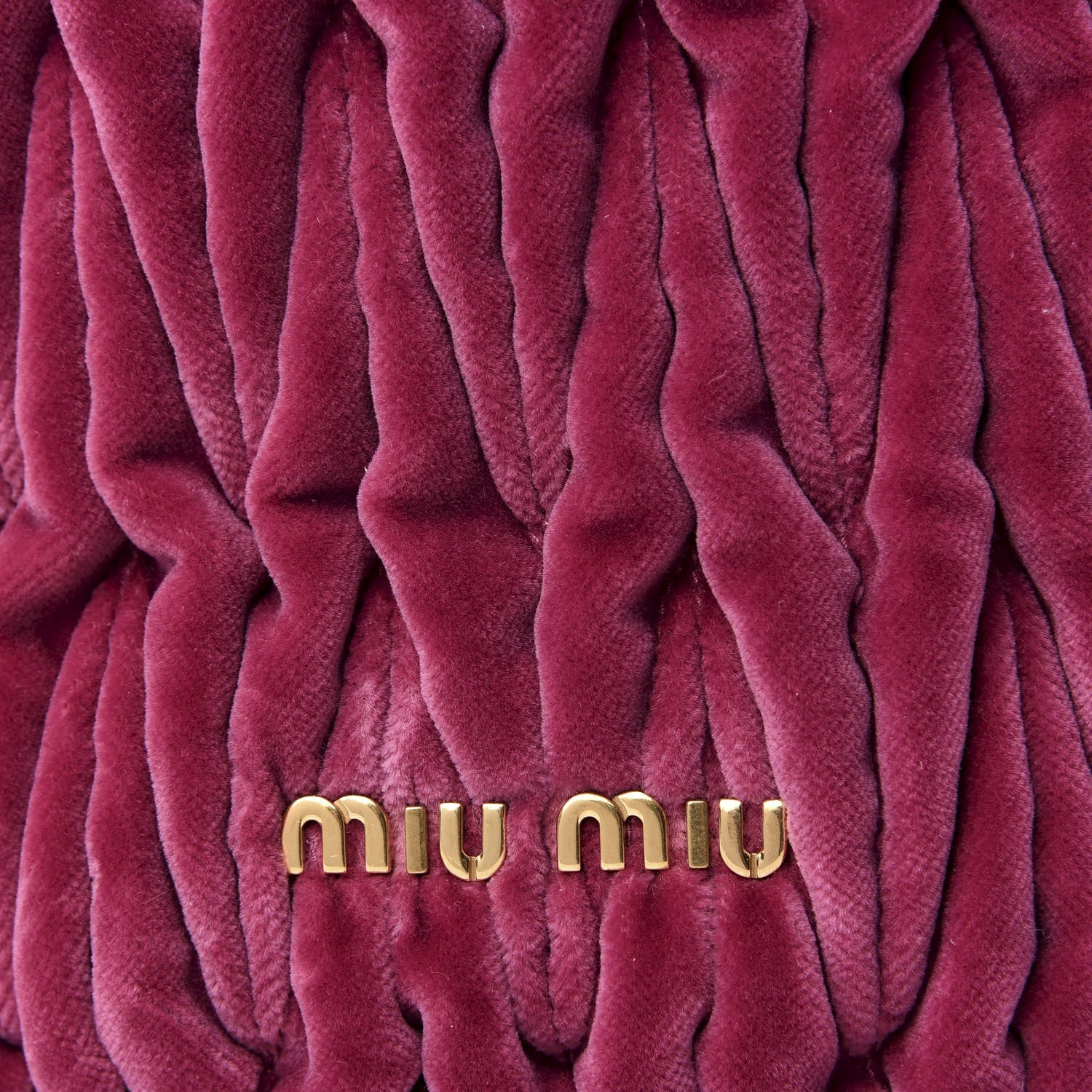 Miu Miu Velluto Matelasse Bucket Bag Bruyere 8 of 8