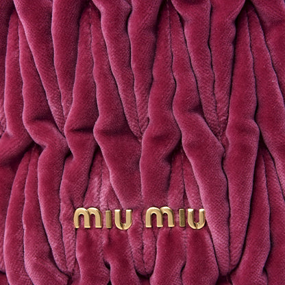 Miu Miu Velluto Matelasse Bucket Bag Bruyere 8 of 8