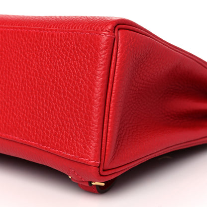 Hermes Taurillon Clemence Kelly Ado Backpack Rouge Casaque 10 of 10