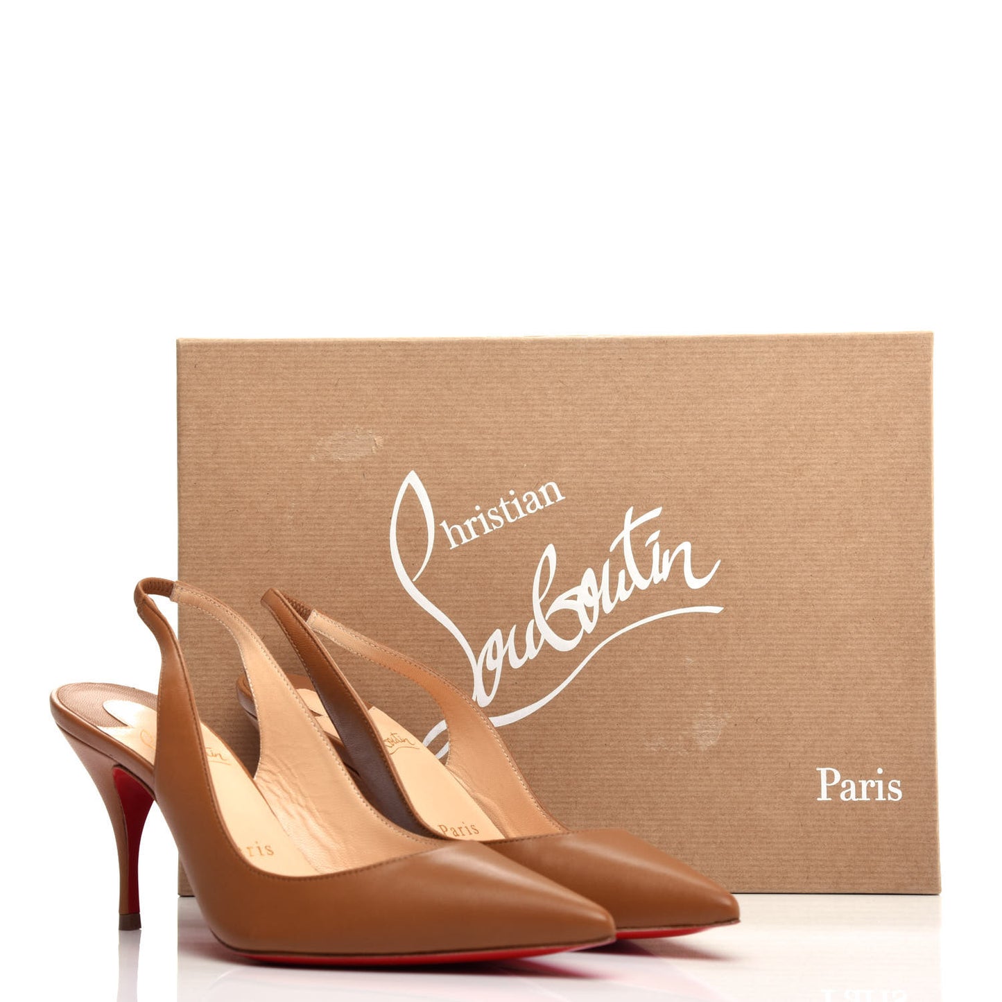 Nappa Clare Sling 80 Pumps 35 Cafe Creme