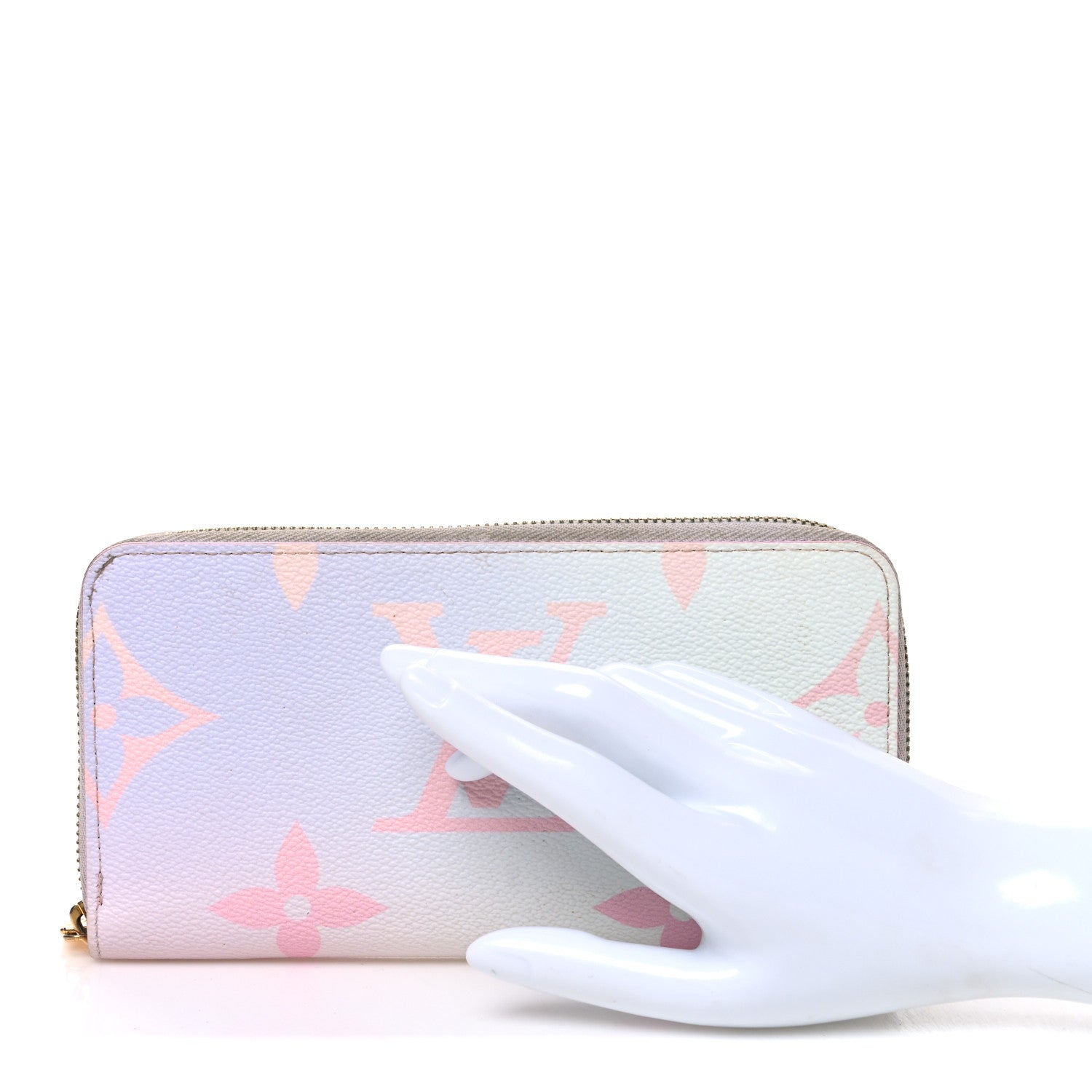 Louis Vuitton Monogram Giant Spring In The City Zippy Wallet Sunrise Pastel 2 of 7