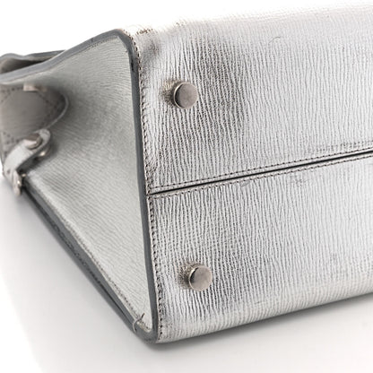 Christian Dior Metallic Goatskin Medium Diorever Flap Silver 8 of 13