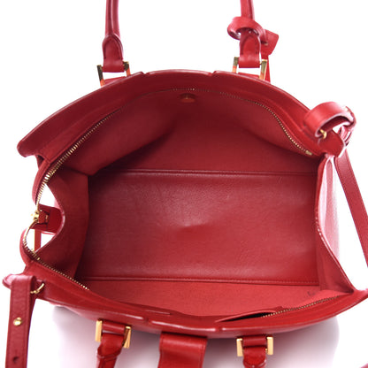 Saint Laurent Calfskin Small Classic Y Cabas Rouge Orient 5 of 15
