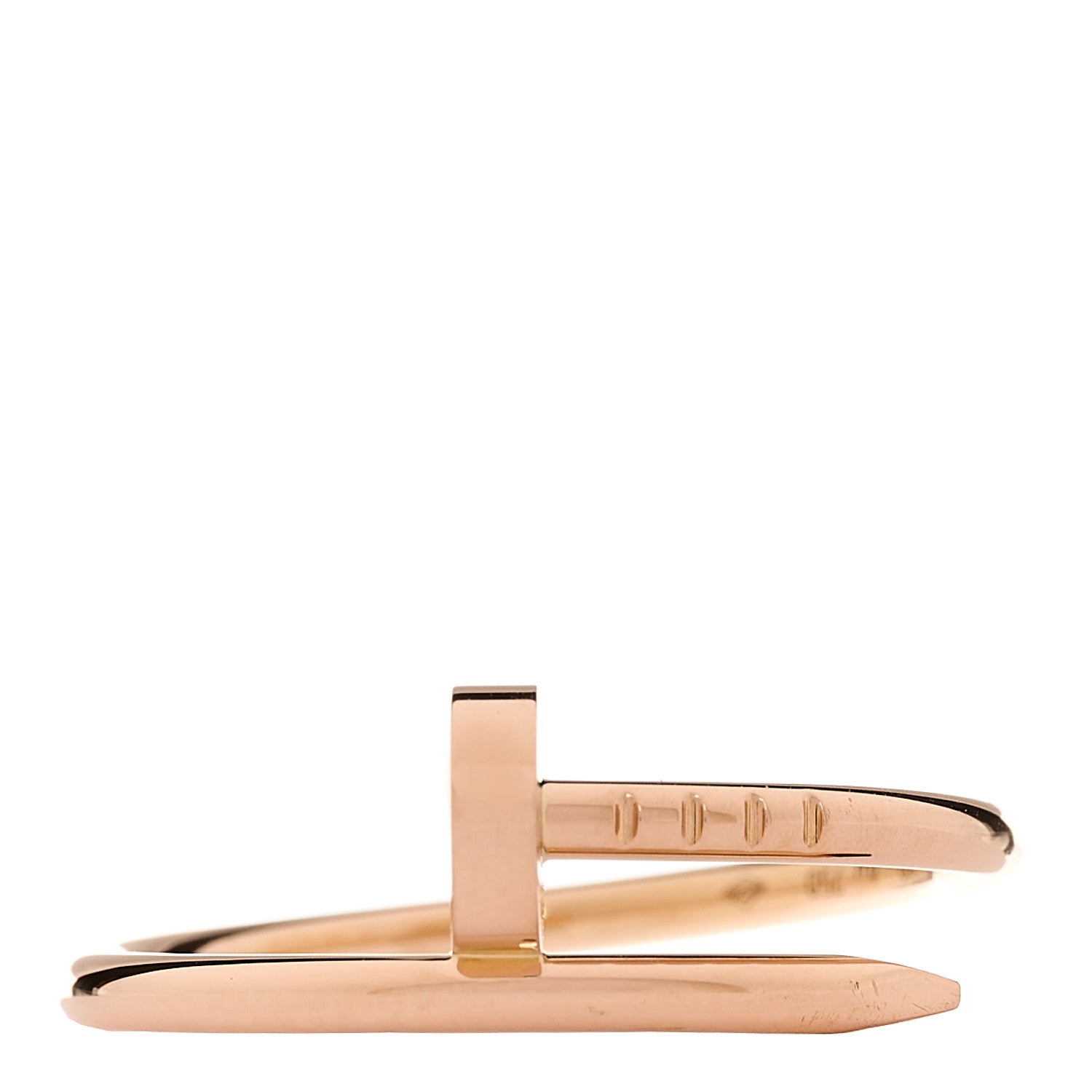 Cartier 18K Pink Gold Small Juste Un Clou Ring 56 7.5 1 of 5