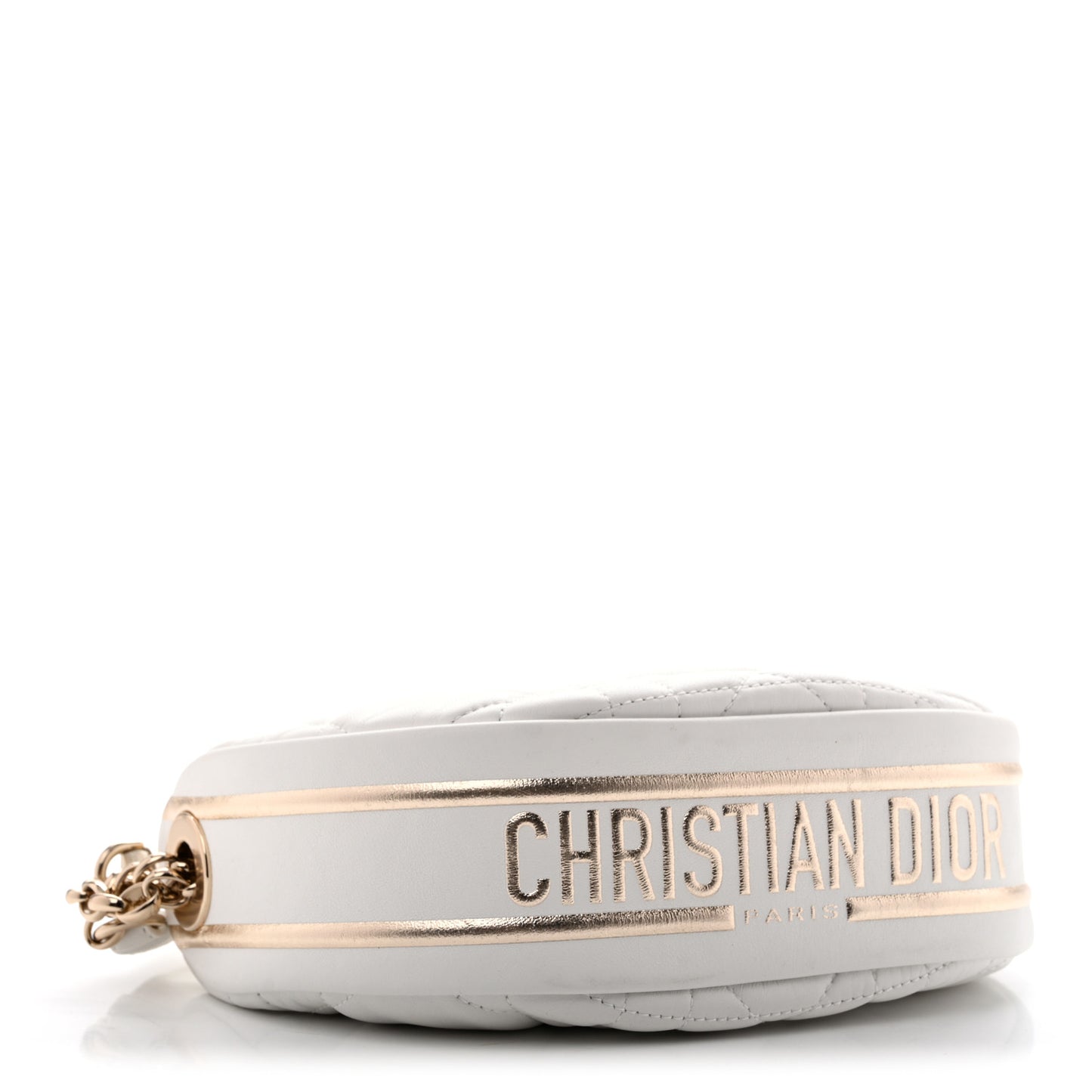 Lambskin Cannage Small Dior Vibe Hobo Bag Latte