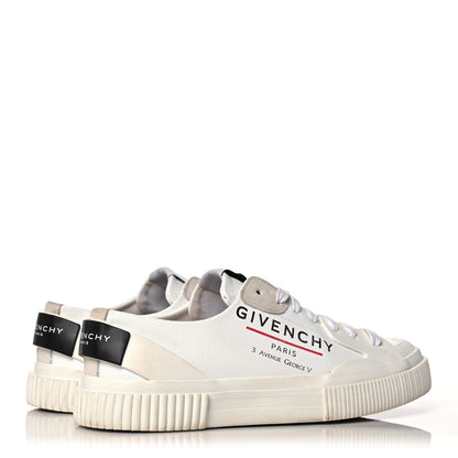 Givenchy Canvas Logo Tennis Light Low Top Sneakers 36.5 White 4 of 13
