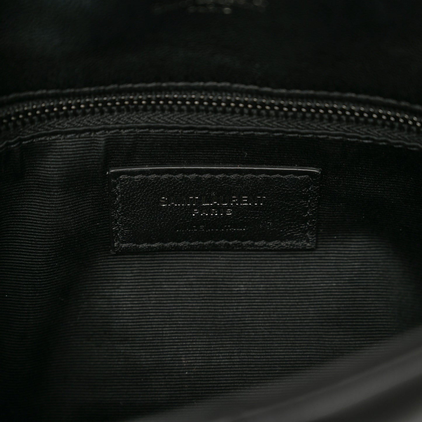 Lambskin Quilted Toy Loulou Puffer Monogram Monochrome Chain Satchel Black