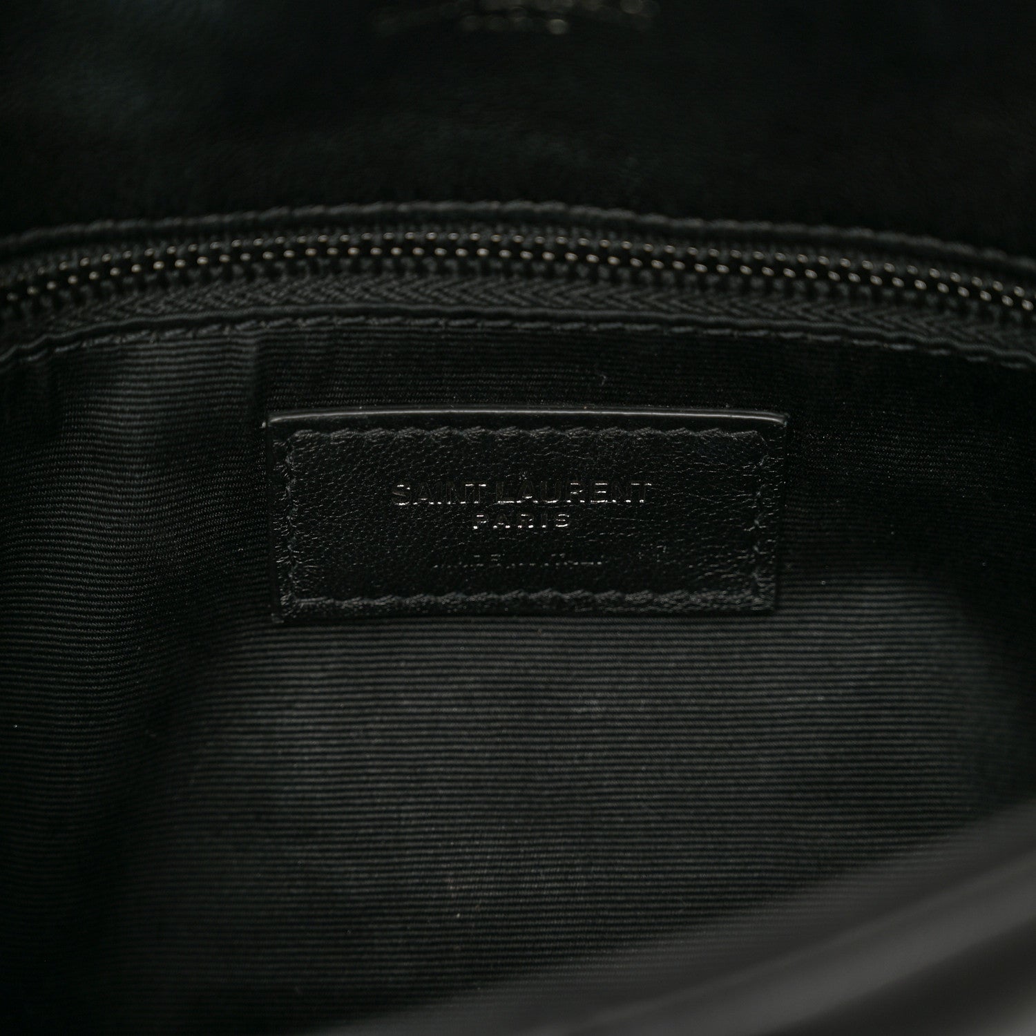 Saint Laurent Lambskin Quilted Toy Loulou Puffer Monogram Monochrome Chain Satchel Black 7 of 10