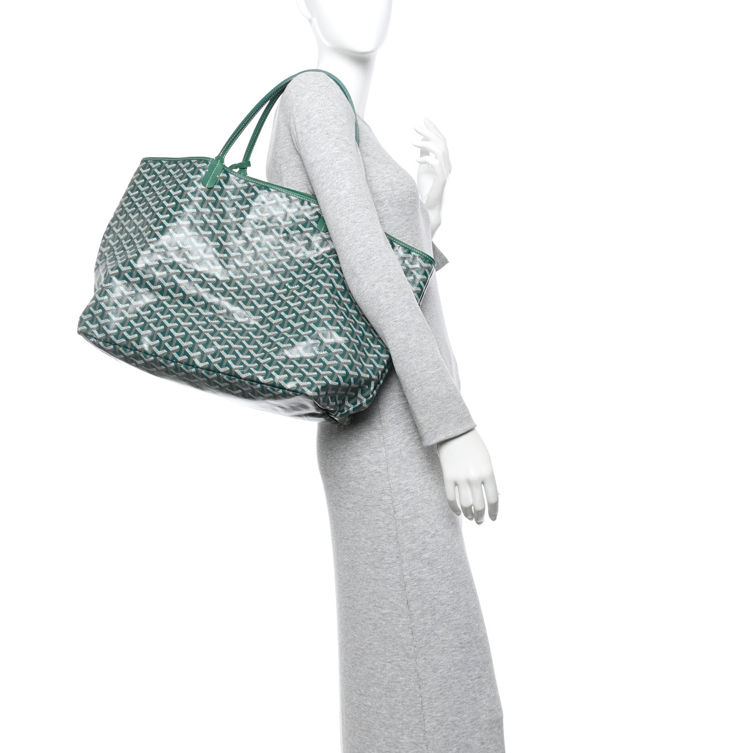 Goyard Goyardine Saint Louis GM Green 2 of 10