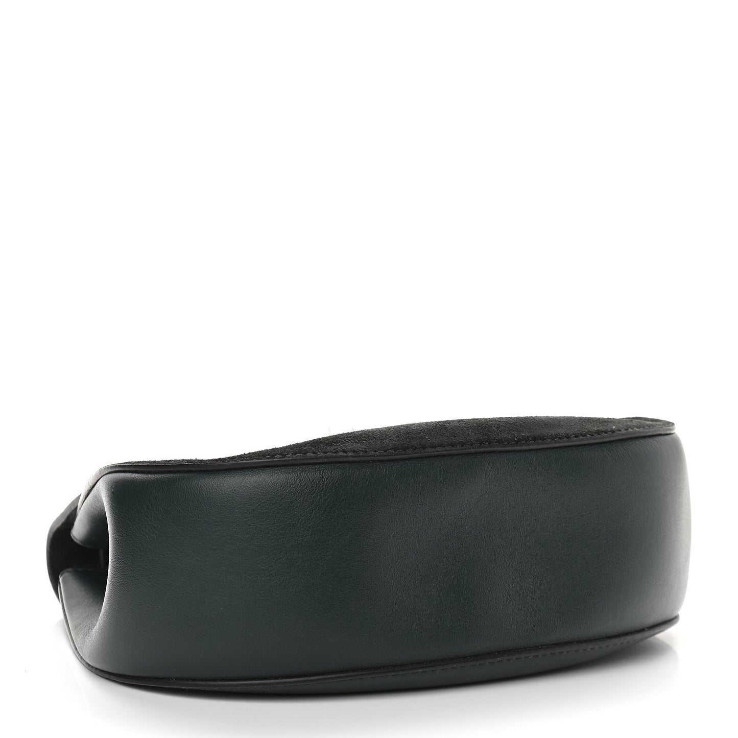 Suede Smooth Calfskin Drew Shoulder Bag Intense Green