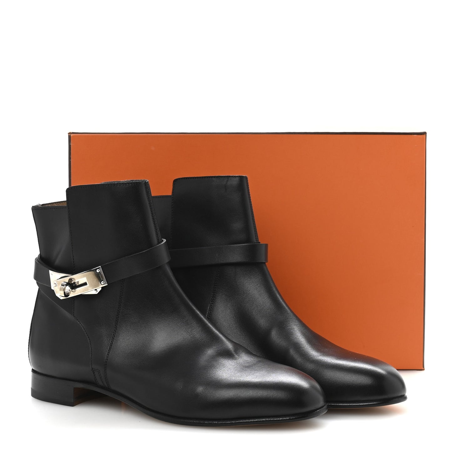 Calfskin Neo Low Boots 38 Black