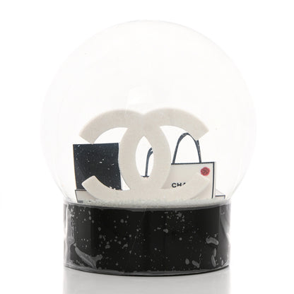 Chanel Glass CC Shopping Bag Snow Globe 3 of 8