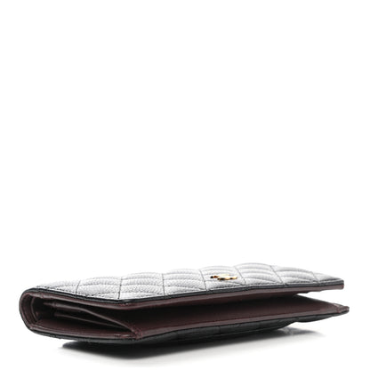 Chanel Caviar Quilted Yen Wallet Black 4 of 9