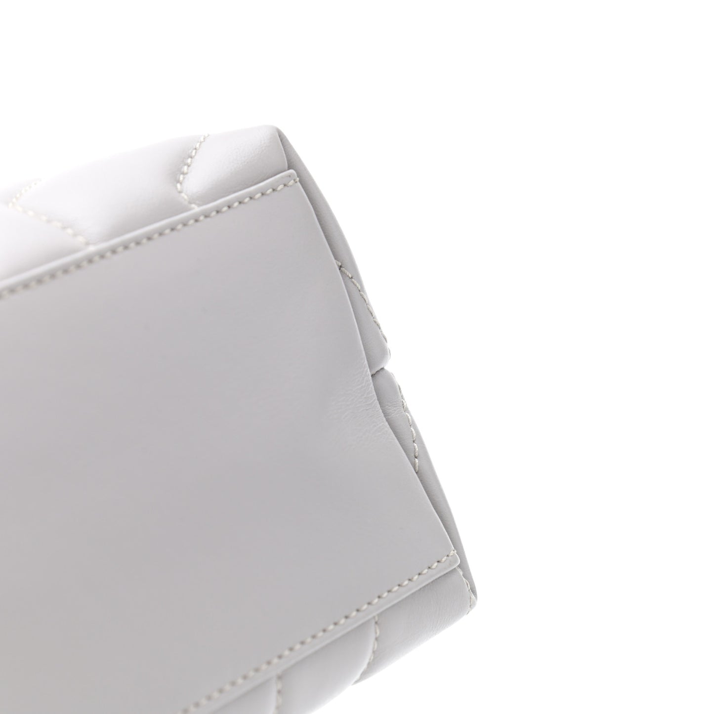 Calfskin Y Quilted Monogram Small Loulou Chain Satchel Granite