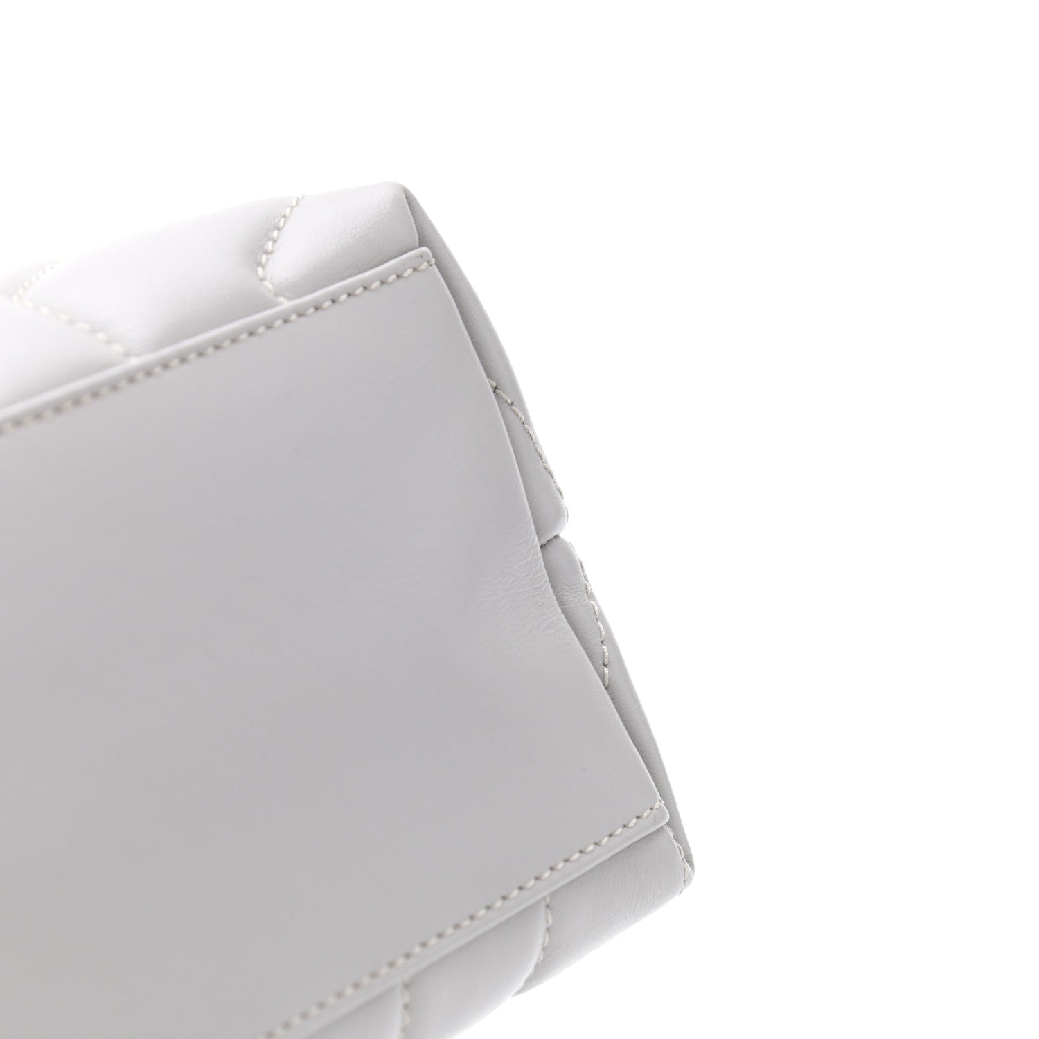 Saint Laurent Calfskin Y Quilted Monogram Small Loulou Chain Satchel Granite 12 of 12