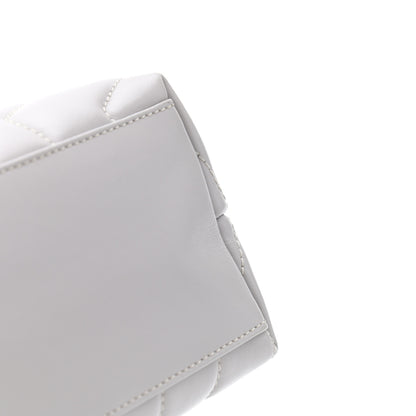 Saint Laurent Calfskin Y Quilted Monogram Small Loulou Chain Satchel Granite 12 of 12