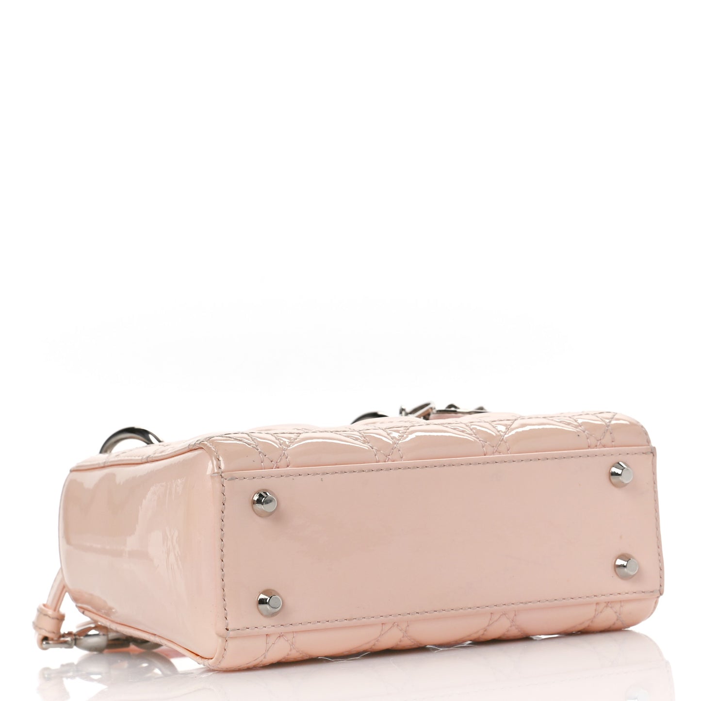 Patent Cannage Mini Lady Dior Pale Pink