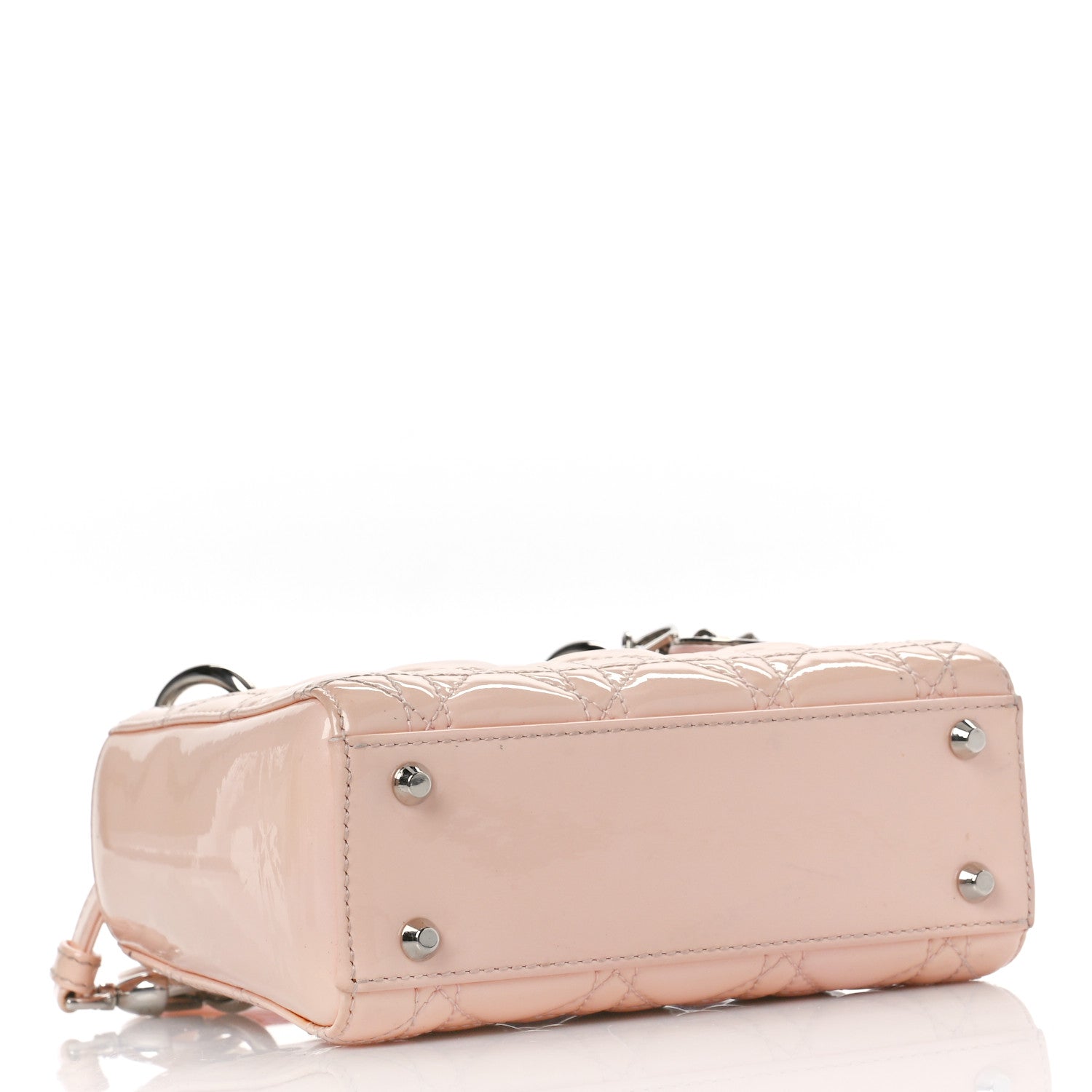 Christian Dior Patent Cannage Mini Lady Dior Pale Pink 4 of 11