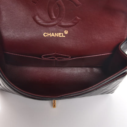 Chanel Lambskin Quilted Medium Double Flap Black 6 of 9