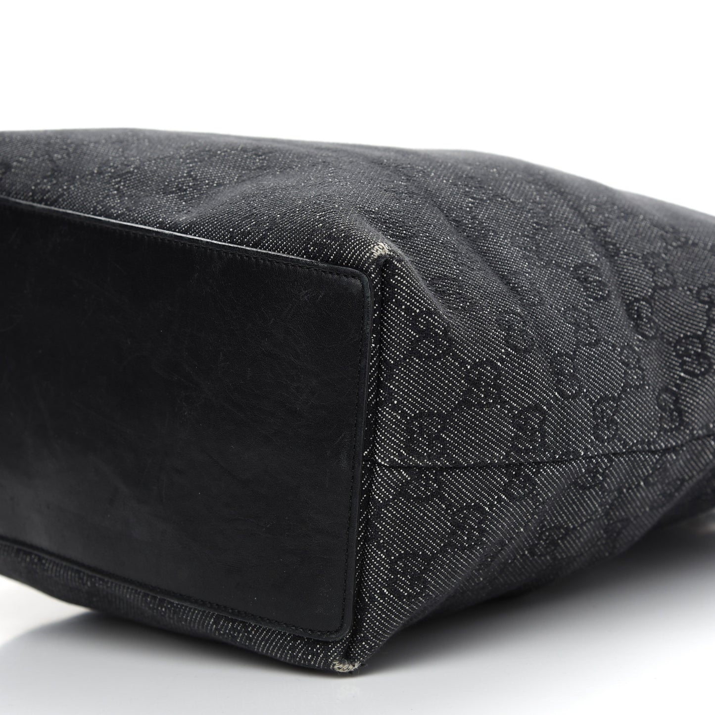 Monogram Large Bucket Tote Black