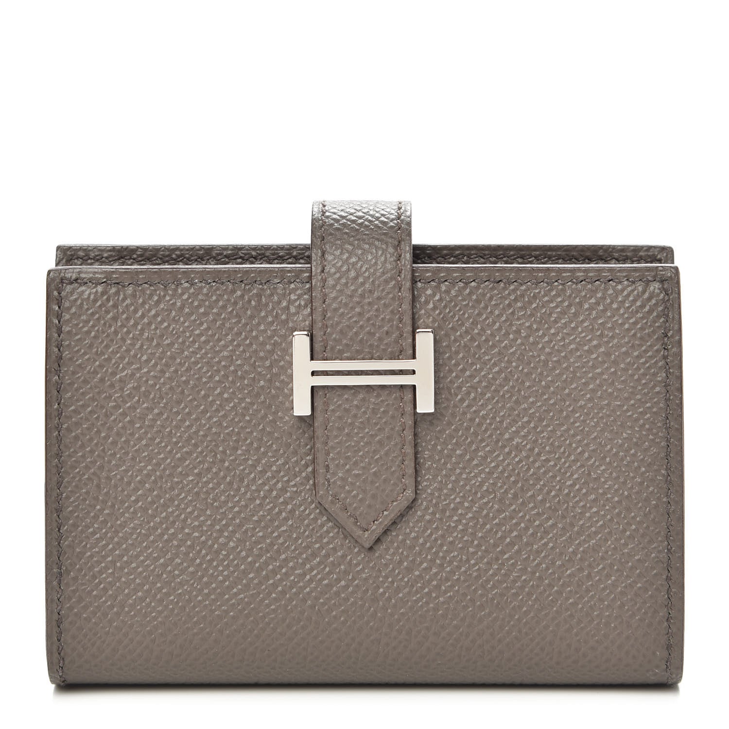 Hermes Epsom Mini Bearn Wallet Etain 1 of 8