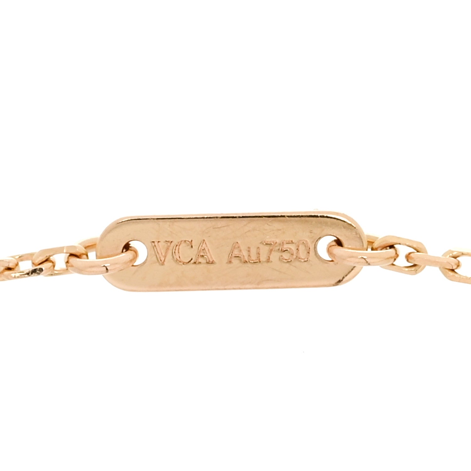 Van Cleef & Arpels 18K Rose Gold Carnelian Sweet Alhambra Bracelet 4 of 6