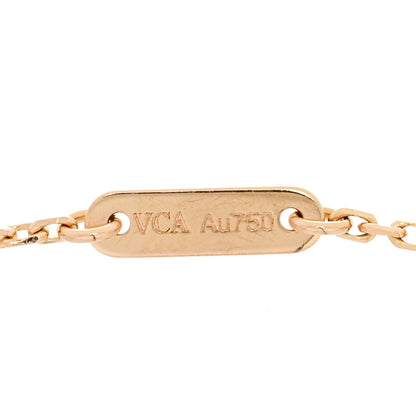 Van Cleef & Arpels 18K Rose Gold Carnelian Sweet Alhambra Bracelet 4 of 6
