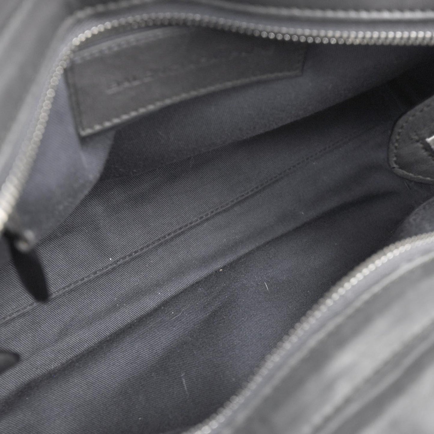 Leather Suede Stingray Cherche Midi Chain Link Bag Black