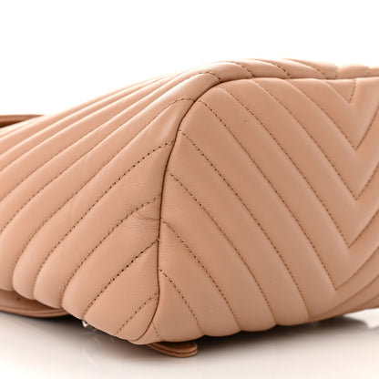 Chanel Calfskin Chevron Quilted Small Urban Spirit Backpack Beige 9 of 11
