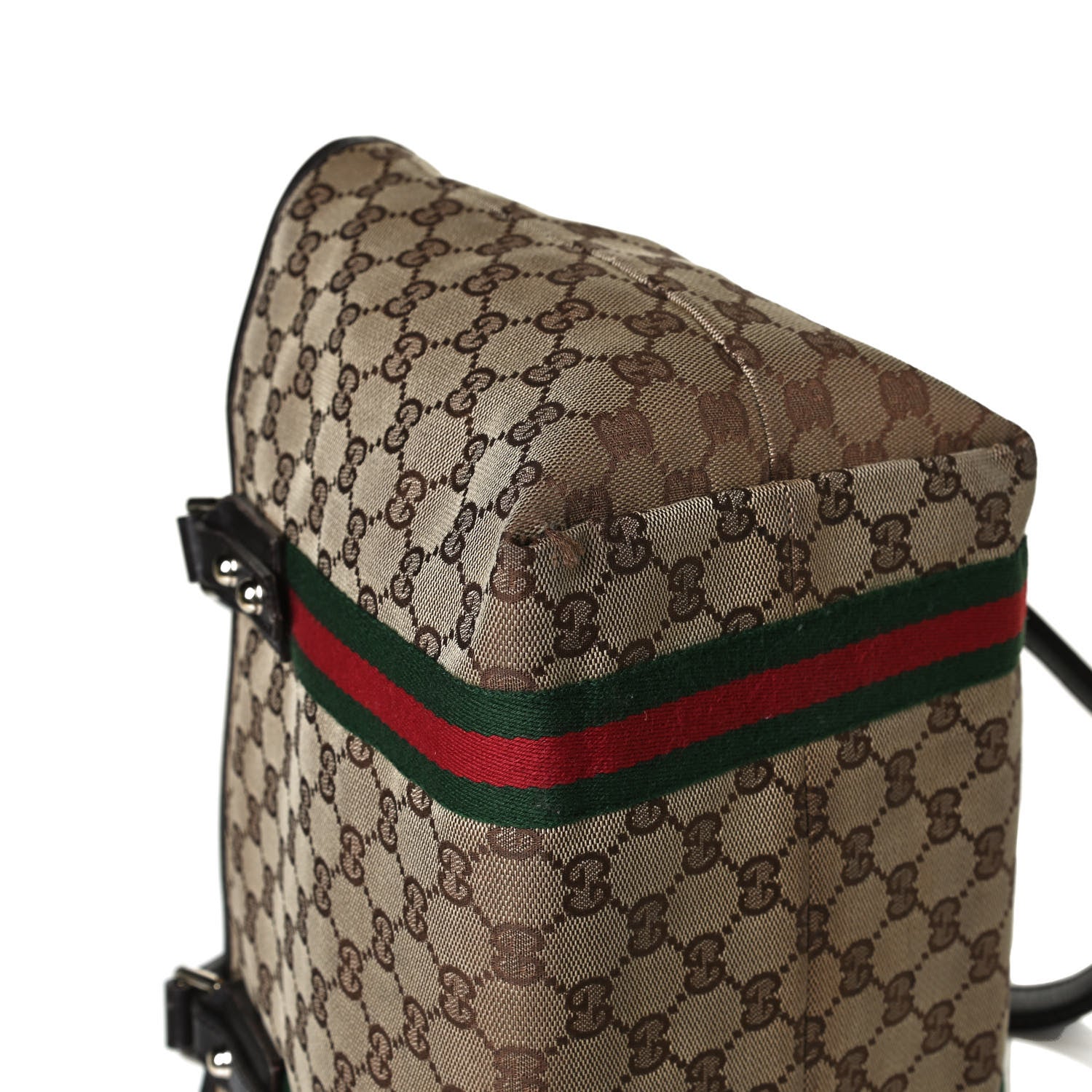 Gucci Monogram Medium Jolicoeur Tote Dark Brown 16 of 20