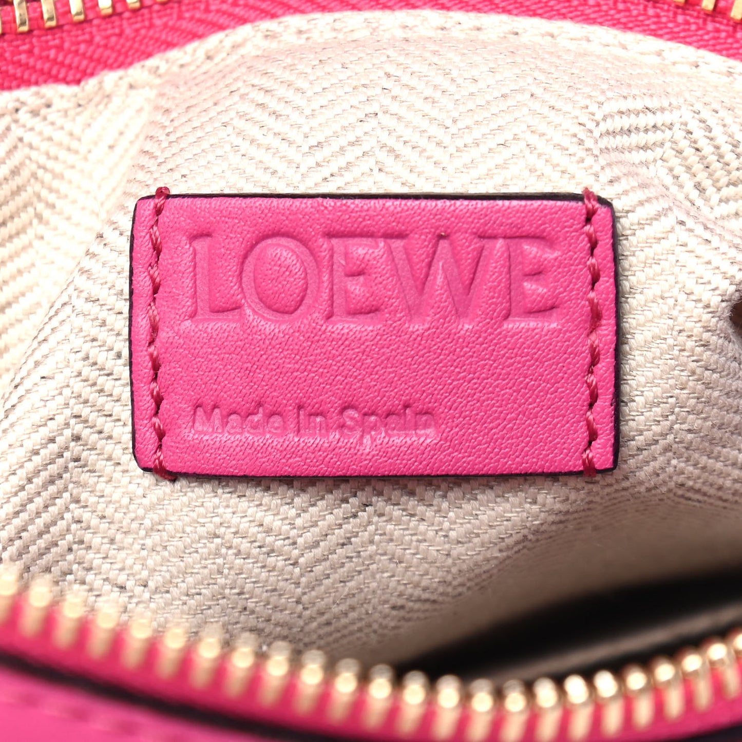 Calfskin Small Puzzle Bag Fuchsia