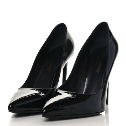 Saint Laurent Patent Classic Paris 105 Escarpin Pumps 37.5 Black 3 of 10