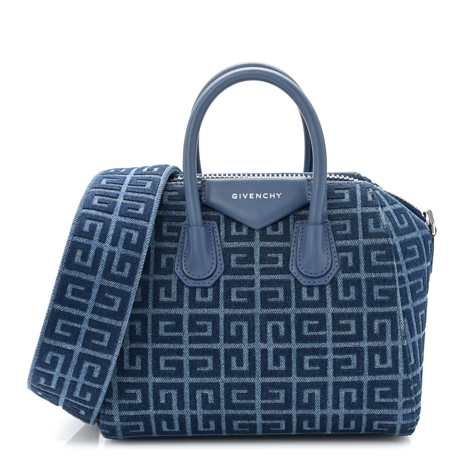 Givenchy Denim Calfskin 4G Mini Antigona Blue 1 of 11